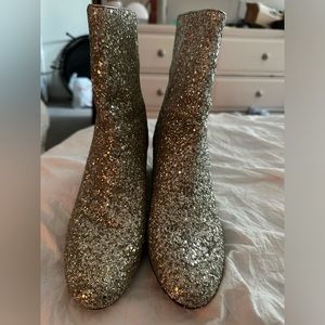J. Crew sparkle booties